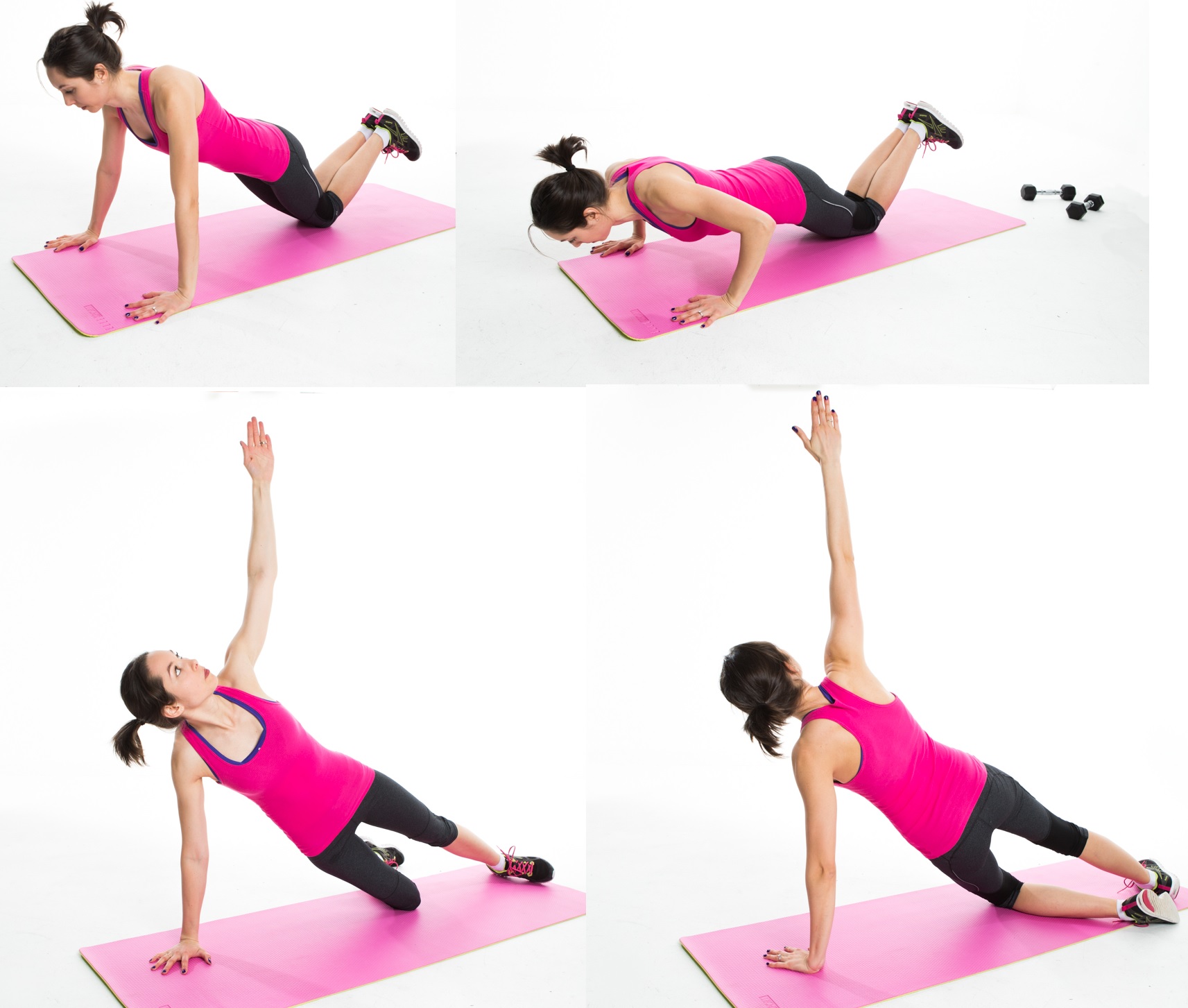 15 Minute Plank Push Up Workout for Women